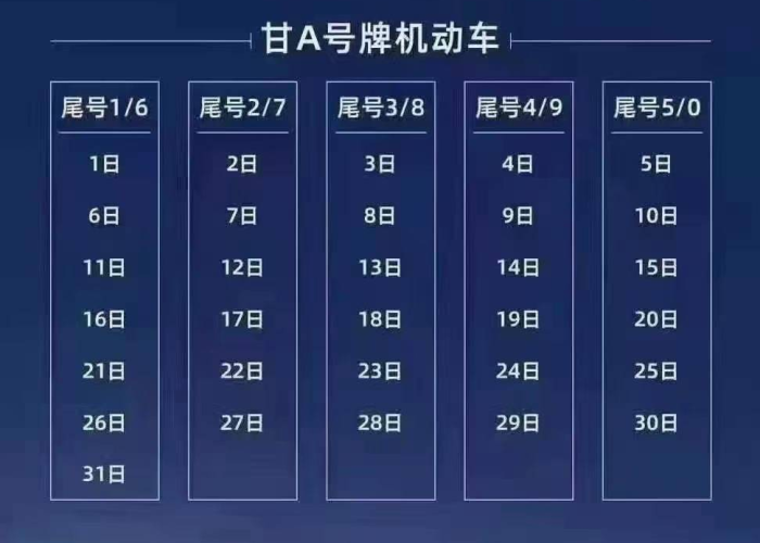 【兰州限号新政/兰州限号制度】