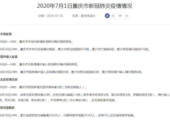 【重庆新增一例无症状感染/重庆新增无症状感染者】 【重庆新增一例无症状感染/重庆新增无症状感染者】